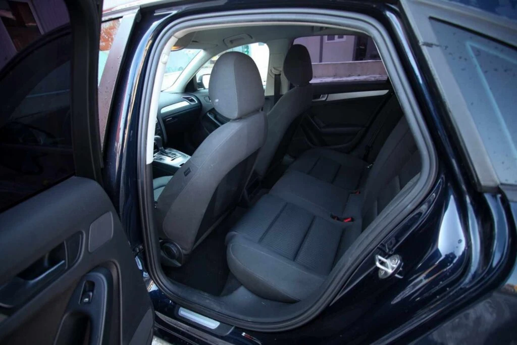 Parked Audi A4 Dark Blue for Rent a Car Sarajevo, Rent a Car Agency Kamea
