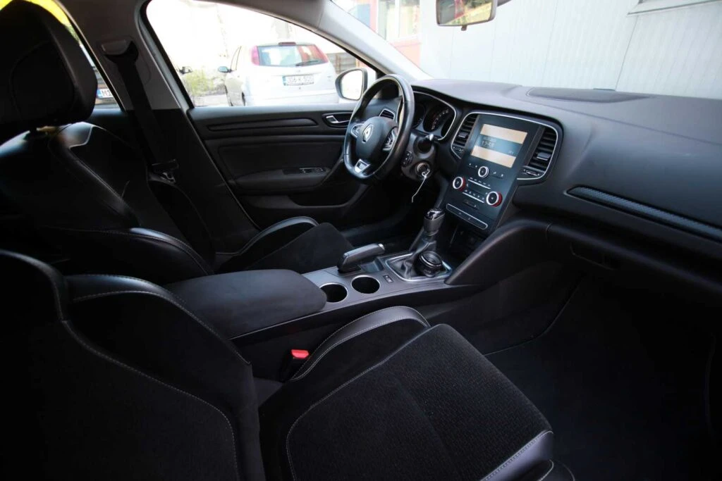 Parked Rent a Car Sarajevo Renault Megane White
