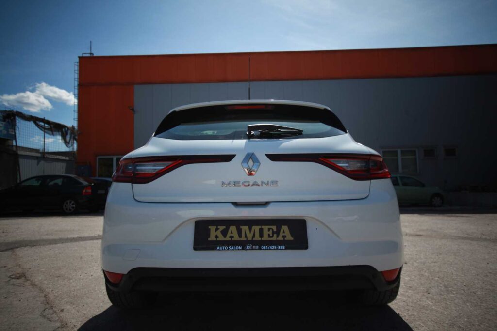 Parked Rent a Car Sarajevo Renault Megane White
